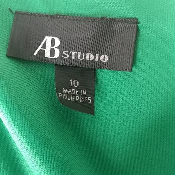 AB Studio Sleeveless Dress Colorblock Size 10 - Picture 4 of 6